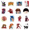 50pcs Neon Genesis Evangelion Sticker Motorcycle Luggage Skate Waterproof Sticker Cute Phone Case Kawai Anime Stickers 3 - Evangelion Store