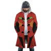 Asuka Neon Genesis Evangelion AOP Hooded Cloak Coat FRONT Mockup - Evangelion Store