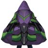 Unit 01 NGE AOP Hooded Cloak Coat MAIN Mockup - Evangelion Store