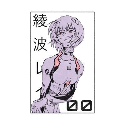 Rei Ayanami Evangelion Manga V2 Throw Pillow Official Haikyuu Merch