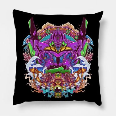 Evangelion Eva 01 Throw Pillow Official Haikyuu Merch