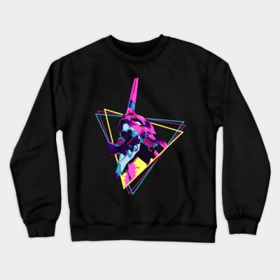 Evangelion Eva 01 Retro Crewneck Sweatshirt Official Haikyuu Merch