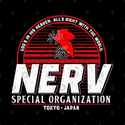 Nerv Evangelion Throw Pillow Official Haikyuu Merch