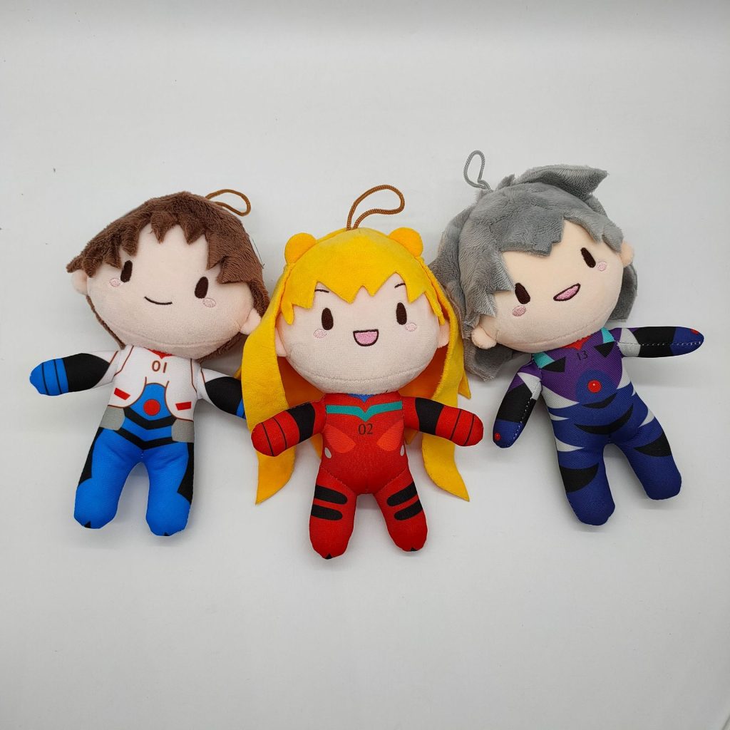 22CM New Anime NEON GENESIS EVANGELION EVA Asuka Ikari Shinji Q version Figure kawaii model Plush 2 - Evangelion Store