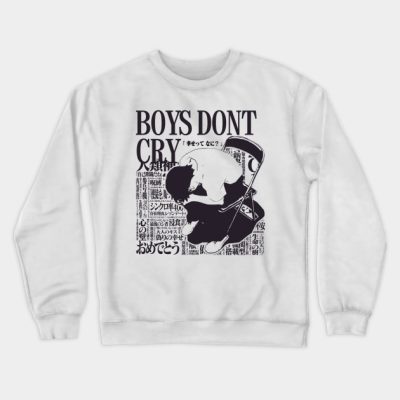 Neon Genesis Evangelion Shinji Ikari Boys Dont Cry Crewneck Sweatshirt Official Haikyuu Merch