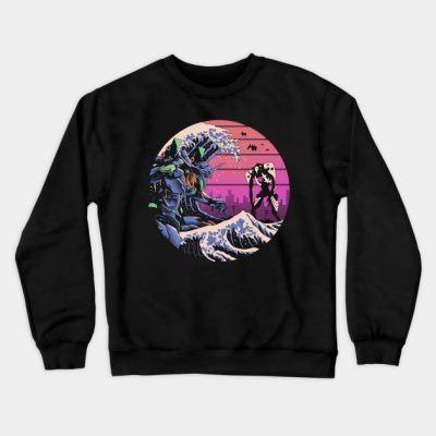 Retro Wave Eva Crewneck Sweatshirt Official Haikyuu Merch