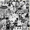 70pcs set Cartoon Anime NEON GENESIS EVANGELION EVA Asuka Ayanami Rei kawaii figure Waterproof Hand account 1 - Evangelion Store