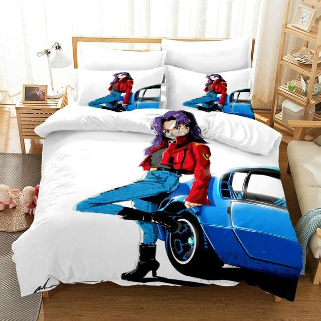 Anime Evangelion Duvet Cover Pillowcase 3D Printed Bedding Set 2 3 Pcs Double Full Queen King.jpg 640x640 1 - Evangelion Store