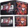 New Anime NEON GENESIS EVANGELION EVA Ayanami Rei Asuka Figure model short version PU wallet coin 1 - Evangelion Store