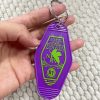 eva 01 NERV Ikari Shinji keychain vintage keyring purple - Evangelion Store