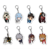 evangelion keychain Mecha Keychain Red Sun Keyring Feel Japan NGE Anime Series Charm - Evangelion Store