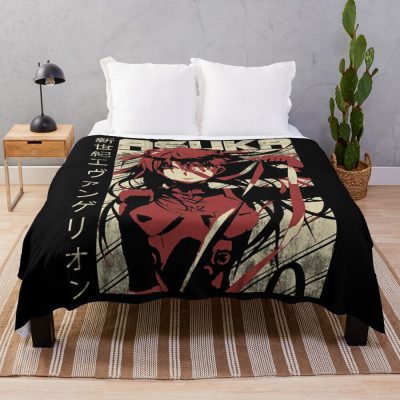 Shin Seiki Evangelion Asuka Throw Blanket Official Evangelion Merch