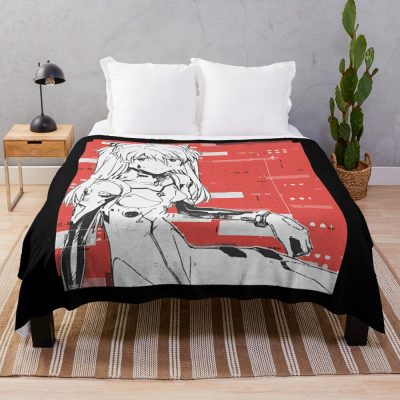 Asuka Langley Sohryu Neon Genesis Evangelion Throw Blanket Official Evangelion Merch