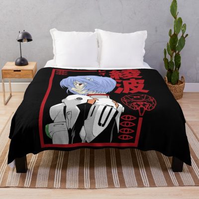 Neon Genesis Evangelion | Rei Ayanami Throw Blanket Official Evangelion Merch