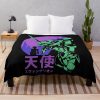 Neon Genesis Evangelion Retro Vintage Throw Blanket Official Evangelion Merch