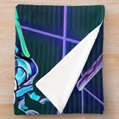 Retro Genesis Evangelion 001 Throw Blanket Official Evangelion Merch