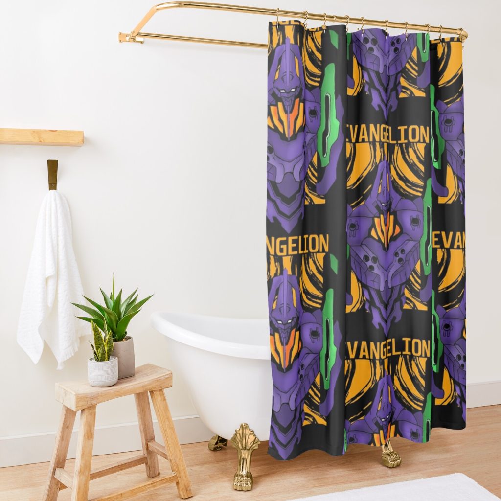 Eva 01 Shower Curtain Official Evangelion Merch