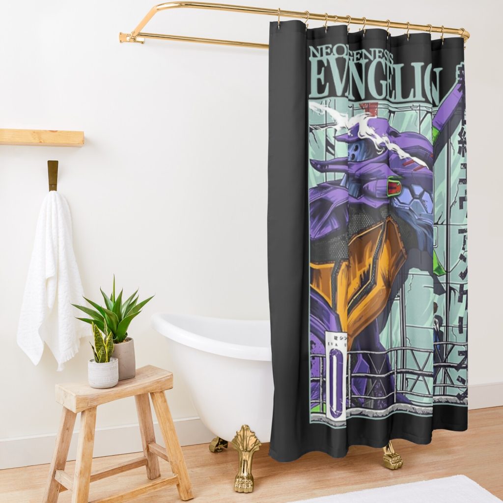 Shower Curtain Official Evangelion Merch