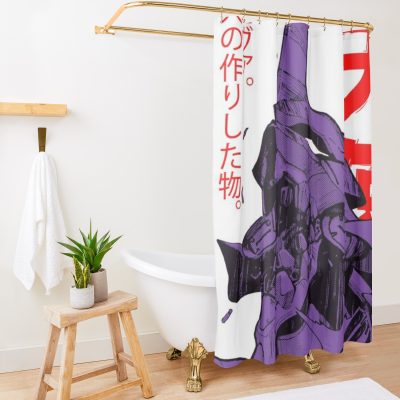 Neon Genesis Evangelion Unit Shower Curtain Official Evangelion Merch