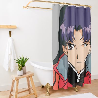 Misato Katsuragi Shower Curtain Official Evangelion Merch