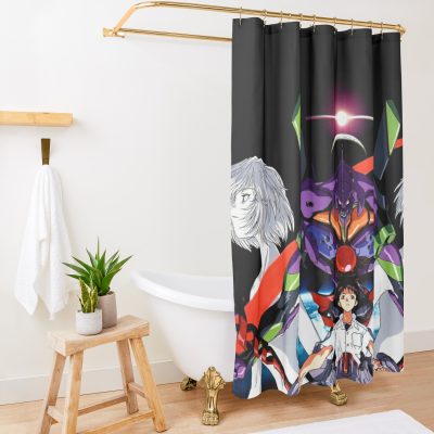 Neon Genesis Evangelion Shower Curtain Official Evangelion Merch