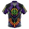 Eva 01 Evangelion Short Sleeve Hawaiian Shirt FRONT mockup - Evangelion Store